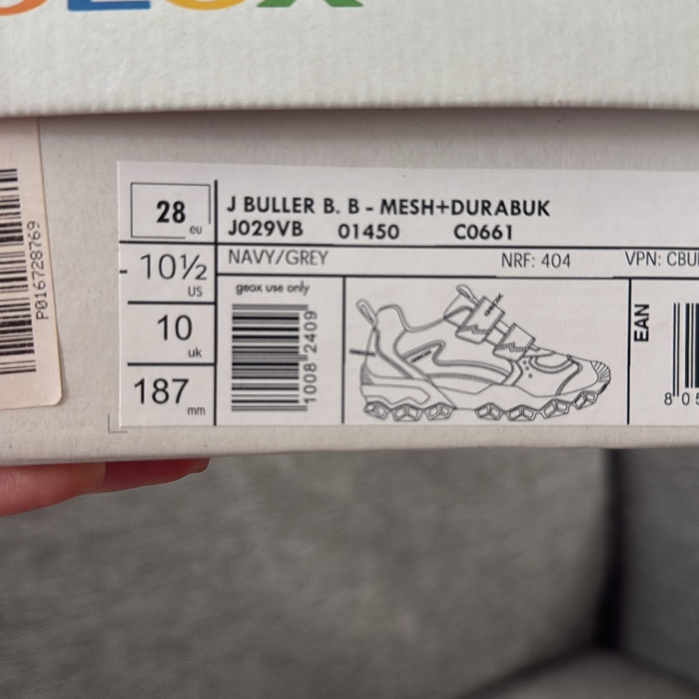 Geox Boy's Buller Mesh Low Top Sneakers Toddler Kids 10.5US 28EU New - Picture 14 of 14